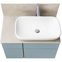 Набор Акватон 1A2568K0MIX30: тумба-умывальник 1A256801MIX30 Мишель 80, дуб рустикальный/фьорд /1AX169WBXX000 раковина Инфинити/1A253203MIX40 столешница керамогранит