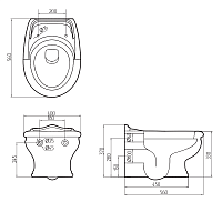 Унитаз подвесной Migliore  ML.MLD-25.740.D3.BR