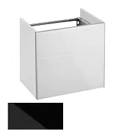 Тумба Keuco 34090570002 Royal Reflex под умывальник 50х35 см, петли справа, черный/черный