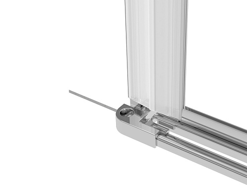 Профиль Deante KTS_011X Kerria Plus, соединяющий двери со стенкой WALK-IN в нишу, хром Профиль Deante KTS_011X Kerria Plus, соединяющий двери со стенкой WALK-IN в нишу, хром