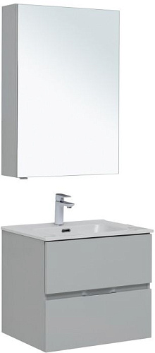 Комплект мебели Aquanet 00274224 Алвита New для ванной комнаты, серый купить недорого в интернет-магазине Керамос