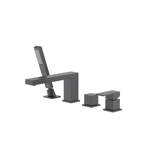 Смеситель Aquatek AQ1648MB Либра на борт ванны на 4 отв., черный матовый Смеситель Aquatek AQ1648MB Либра на борт ванны на 4 отв., черный матовый