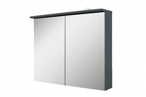 Зеркальный шкаф AM.PM M70AMCX0801GM SPIRIT 2.0, с LED-подсветкой, 80 см, цвет: графит, матовый снят с производства