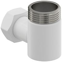 Уголок Сунержа 30-1505-0134 переходной н/ж G 1" нар.р. / G 3/4" н. г., матовый белый