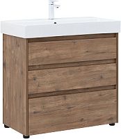 Тумба с раковиной Aquanet 00307080 Nova Lite, 86х46 см, темное дерево