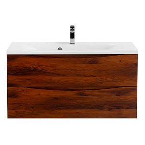 База BelBagno MARINO-1000-2C-SO-RC-P под раковину 100х45 см, подвесная, Rovere Ciliegio (дуб вишневый)