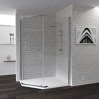 Душевой угол RGW PA-91 01089102-21 Passage трапеция 100х120х195 см, матовое стекло
