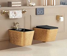 Унитаз подвесной c крышкой/сиденьем Vincea GLOBO VINCEA VT1-12G1B