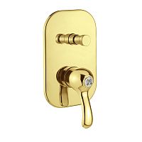 Смеситель Migliore 25887 Lem скрытого монтажа монокомандный, 2-х позиционный с девиатором, золото