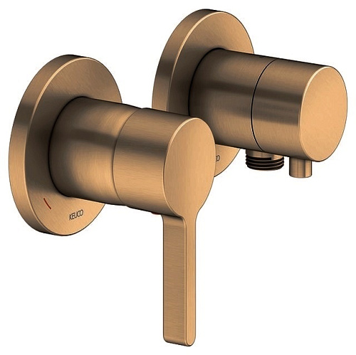 Смеситель Keuco 51551031121 Edition 400 встраиваемый, однорычажный, бронза шлифованная