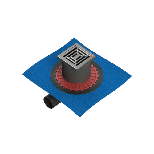 Душевой трап Vitra 59980103000 Square, 10x10 см, горизонтальный, матовый хром