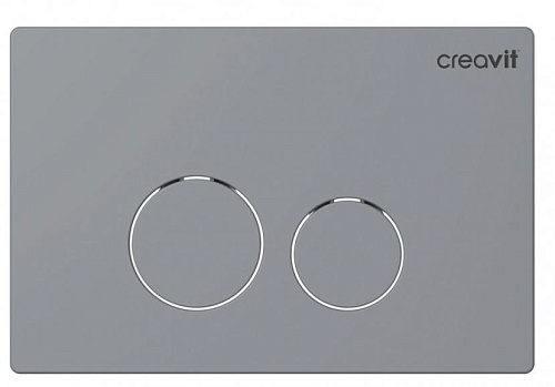 Панель смыва Creavit GP9003.00 Terra для унитаза, накладная, хром матовый Панель смыва Creavit GP9003.00 Terra для унитаза, накладная, хром матовый