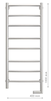 Сет № 1904 00-5201-1040, Полотенцесушитель электрический (Chrome)