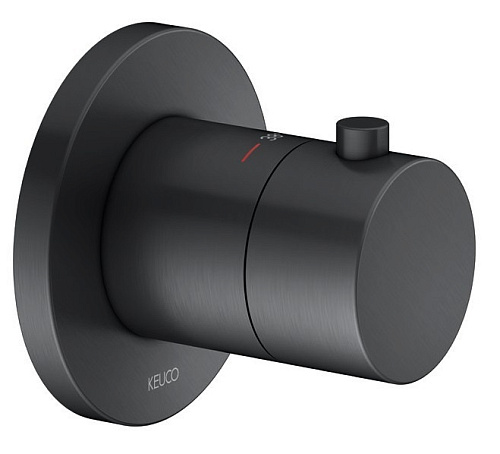 Смеситель Keuco 59553130001 IXMO с термостатом для встройки DN 15, хром черный шлифованный купить недорого в интернет-магазине Керамос Смеситель Keuco 59553130001 IXMO с термостатом для встройки DN 15, хром черный шлифованный купить недорого в интернет-магазине Керамос