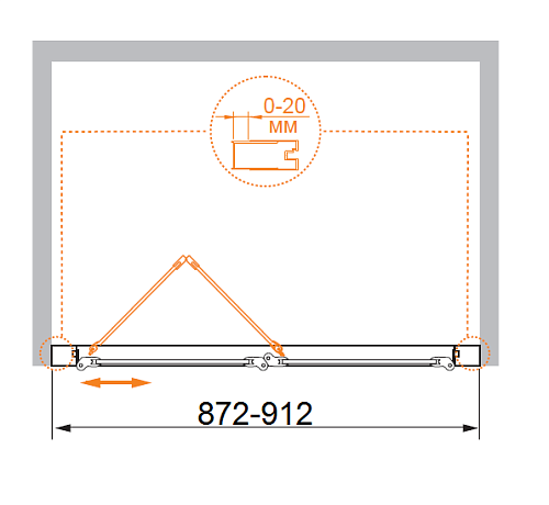 Душевая дверь Cezares Porta PORTA-BS-90-C-Cr купить недорого в интернет-магазине Керамос Душевая дверь Cezares Porta PORTA-BS-90-C-Cr купить недорого в интернет-магазине Керамос