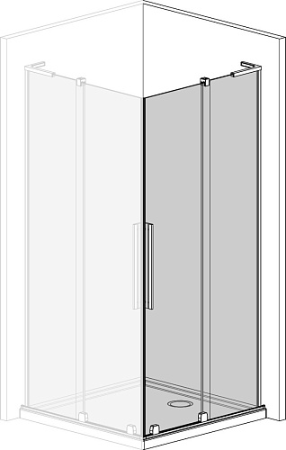 Душевая дверь Radaway Furo 10305090-99-01R купить недорого в интернет-магазине Керамос