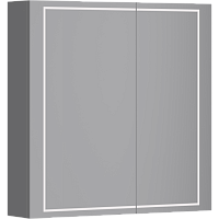 Зеркальный шкаф Aqwella SLX0407 Simplex 70х70 см с сенсорным выключателем и регулятором освещенности, белый