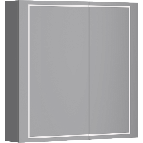 Зеркальный шкаф Aqwella SLX0407 Simplex 70х70 см с сенсорным выключателем и регулятором освещенности, белый купить недорого в интернет-магазине Керамос