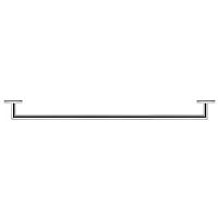 Duravit 99601000  Karee Держатель банного полотенца 80см, цвет держателя: хром