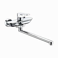 Смеситель WasserKRAFT 5802L Dinkel для ванны, с длинным изливом, хромоникелевое покрытиех