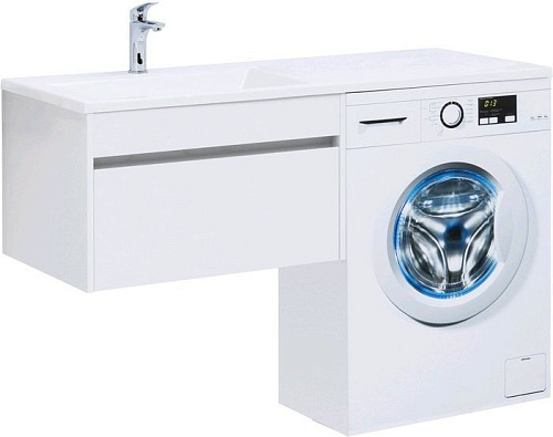 Тумба с раковиной Aquanet 00239217 Токио, 130х48 см, белая снят с производства