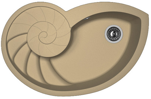 Мойка для кухни Florentina 20.350.E0820.306 Наутилус 82х53 см, с крылом, капучино снят с производства