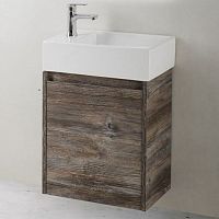 Тумба под раковину подвесная, с ящиками BelBagno Kraft KRAFT MINI-450/250-1A-SO-PP-L Тумба под раковину подвесная, с ящиками BelBagno Kraft KRAFT MINI-450/250-1A-SO-PP-L