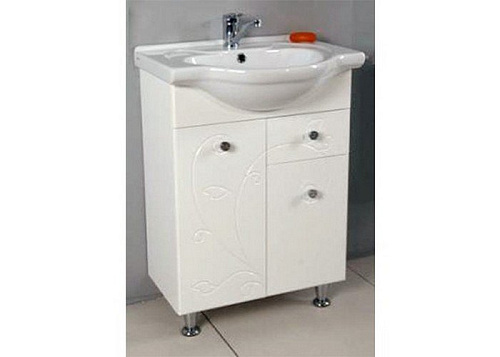 Тумба Акватон 1A165801LL010 Лиана 65 M под раковину, 61х31 см, белый,хром глянец Тумба Акватон 1A165801LL010 Лиана 65 M под раковину, 61х31 см, белый,хром глянец снят с производства