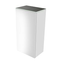 Шкаф-пенал Keuco 31725800002 Edition 400 средний 90х45 см, петли справа, белый глянцевый/стекло глянцевое антрацит