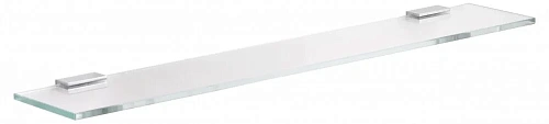 Полочка Keuco 12710015500 Moll стеклянная без зеленого канта, хром купить недорого в интернет-магазине Керамос