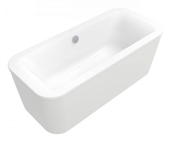 Ванна Villeroy & Boch UBA180LFS7PDV-01 Loop&Friends акриловая, с панелью и слив-переливом, альпийский белый