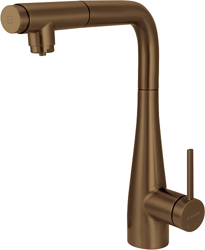 Смеситель Deante BRE_C75M Eridan для кухни с подключением для фильтра воды и вытяжным изливом, бронза Смеситель Deante BRE_C75M Eridan для кухни с подключением для фильтра воды и вытяжным изливом, бронза