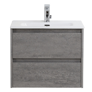 База BelBagno KRAFT 39-500/390-2C-SO-CG под раковину 50х39 см, подвесная, Cemento Grigio (цемент) (Цемент)