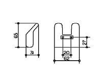 Крючок двойной Keuco  41413 010000