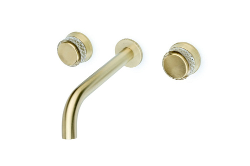 Смеситель из стены Boheme AURA 152-2-MG-A золотой матовый