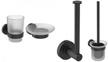 Сет №1657_A9119XG, Ершик для унитаза + A9120XG, Стакан для зубных щеток + A9122XG, Мыльница + A9132XG, Держатель туалетной бумаги Сет №1657_A9119XG, Ершик для унитаза + A9120XG, Стакан для зубных щеток + A9122XG, Мыльница + A9132XG, Держатель туалетной бумаги