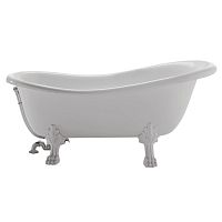 Globo PA101bi/bi  Paestum Ванна отдельностоящая 170х80см, с ножками, ванна: белая, ножки: белые