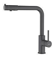 Смеситель Aquatek AQ1386MB Европа для кухни с подключением к фильтру питьевой воды, черный матовый