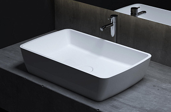 Раковина накладная Salini 1102212M Gloria 11, 65х40 см, материал S-Stone - матовой