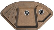 Мойка для кухни Florentina 20.185.J1060.105 Капри 106х58 см, с крылом, коричневая