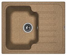 Мойка для кухни Florentina 20.235.A0615.105 Таис 62х51 см, с крылом, коричневая