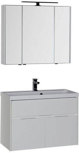 Комплект мебели Aquanet 00179840 Латина для ванной комнаты, белый купить недорого в интернет-магазине Керамос