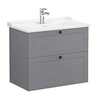 Тумба с раковиной Vitra 68871 Root Classic подвесная, 81х47 см, серая