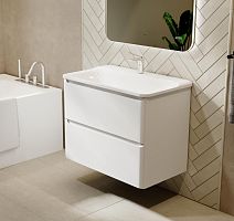 Тумба под раковину подвесная Jorno Welto Wel.01.80.2/P/W/RL