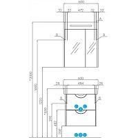 Тумба Aquaton Сильва 1A2118K1SIW50 Тумба Aquaton Сильва 1A2118K1SIW50