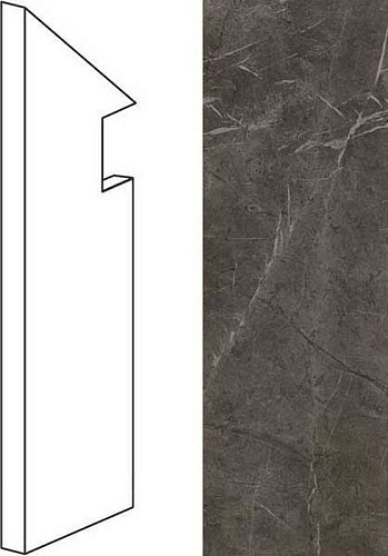 Плинтус (Плитка) AtlasConcorde MARVEL MarvelGreyBattiscopaSag.DX купить недорого в интернет-магазине Керамос