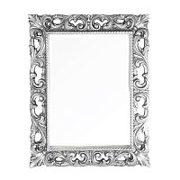 Зеркало Migliore 30588 прямоугольное ажурное 74х93х3.5 см, серебро