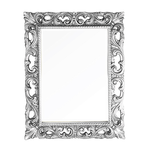 Зеркало Migliore 30588 прямоугольное ажурное 74х93х3.5 см, серебро купить недорого в интернет-магазине Керамос