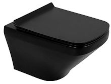 Чаша унитаза BelBagno BB3201CHR-MB SELA подвесного, 36х54 см, черная