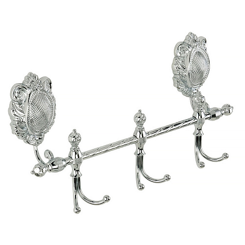 Планка Migliore 16663 Cleopatra с 3-мя двойными крючками, хром - купить в Санкт-Петербурге, цена на Планка Migliore 16663 Cleopatra с 3-мя двойными крючками, хром в интернет-магазине Керамос Планка Migliore 16663 Cleopatra с 3-мя двойными крючками, хром купить недорого в интернет-магазине Керамос